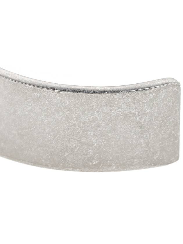 Number Logo Wide Cuff Bracelet Silver - MAISON MARGIELA - BALAAN 8