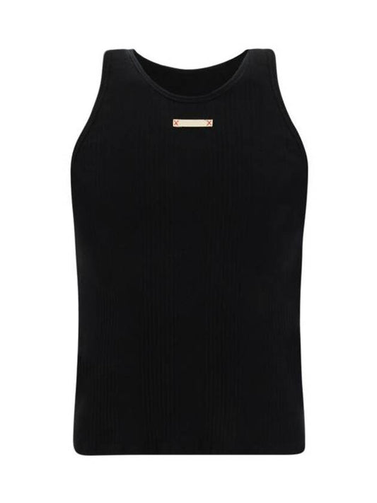 Ribbed Knit Sleeveless Black - MAISON MARGIELA - BALAAN 1