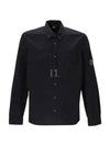 Lens Wappen Pocket Long Sleeve Shirt Navy - CP COMPANY - BALAAN 2