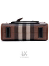 Checked Freya Leather Mini Tote Bag Brown - BURBERRY - BALAAN 6