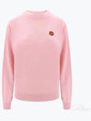 Boke Flower Logo Wool Knit Top Pink - KENZO - BALAAN 2