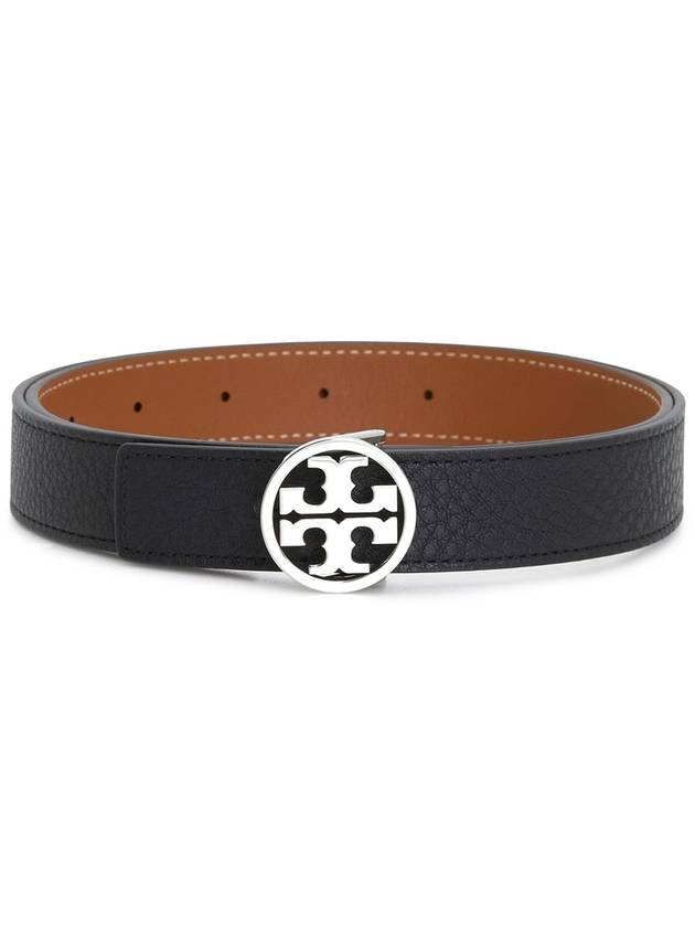 1 Miller Reversible Leather Belt Black Classic Cuoio - TORY BURCH - BALAAN 2