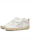 Mid Star Leather High Top Sneakers Pink White - GOLDEN GOOSE - BALAAN 2