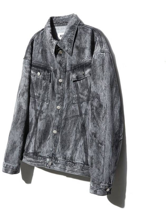 Runway dirty washed cotton jacket_dusty black - ULKIN - BALAAN 1