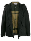 Wappen Patch Reflective Weave Ripstop TC Hooded Jacket Black - STONE ISLAND - BALAAN 3