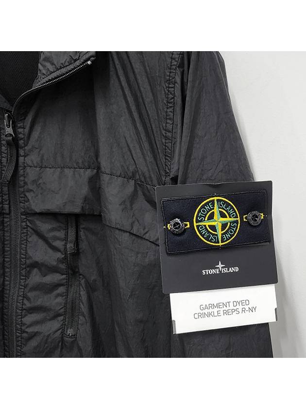 Garment Dyed Crinkle Reps R Nylon Jacket Black - STONE ISLAND - BALAAN 7