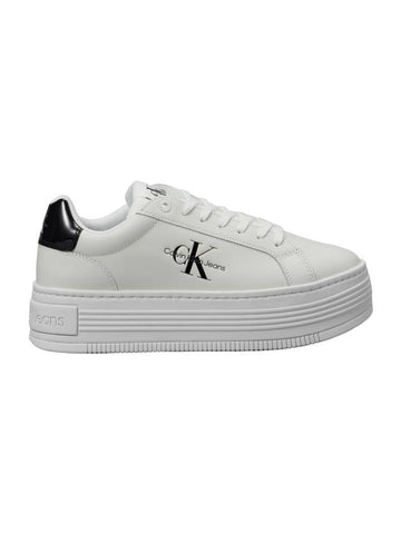 Jeans Malmo Platform Low Top Sneakers White - CALVIN KLEIN - BALAAN 1