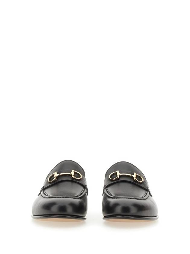 Gancini Ornament Mule Loafers Black - SALVATORE FERRAGAMO - BALAAN 5