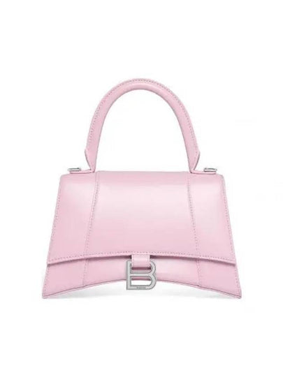 Hourglass Shiny Box Calfskin Small Tote Bag Pink - BALENCIAGA - BALAAN 2