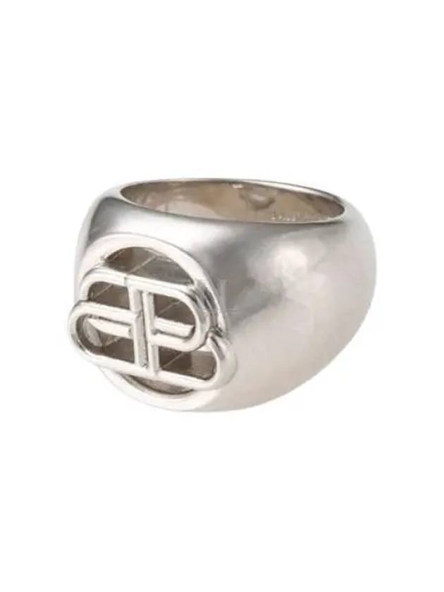 BB Signature Bold Ring Silver - BALENCIAGA - BALAAN 2