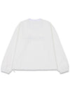 Women s Long Sleeve T Shirt V Neck Logo String Anorak White MCFW24AR1WH - MACKY - BALAAN 3