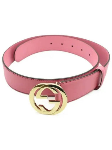 Women s Pink Interlocking GG Metal Buckle Moon Caprede Belt 546386 AP00G 5528 - GUCCI - BALAAN 1