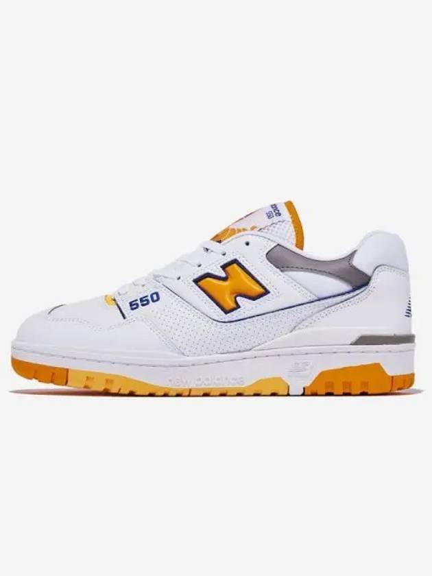 550 Low Top Sneakers White Vibrant Orange - NEW BALANCE - BALAAN 2