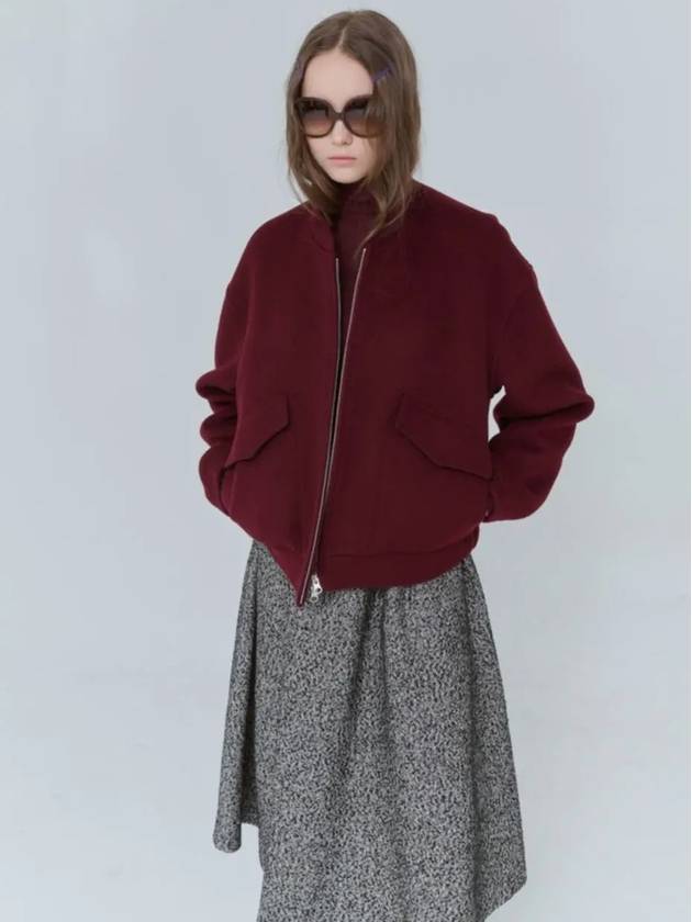 Volume Bomber Outer Wool Wine 0127 - VOYONN - BALAAN 8