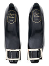 Trompette Metal Buckle Pumps Black - ROGER VIVIER - BALAAN 7