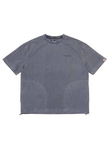 KODAK Trip Nature Tint Seersucker Dying Short Sleeve T Shirt CHARCOAL - KODO - BALAAN 1