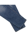 Women's D Arc Logo Buckle Denim Straight Jeans Blue - DIESEL - BALAAN.