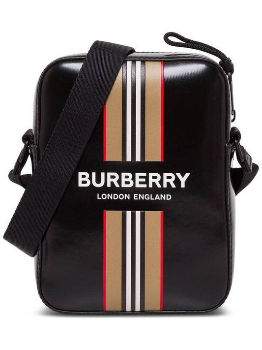 Logo Icon Stripe Cross Bag Black - BURBERRY - 1