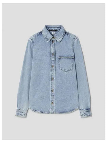 Women s Petite Denim Shirt Blouse Southern Blue Domestic Product GM0024060550326 - TOTEME - BALAAN 1