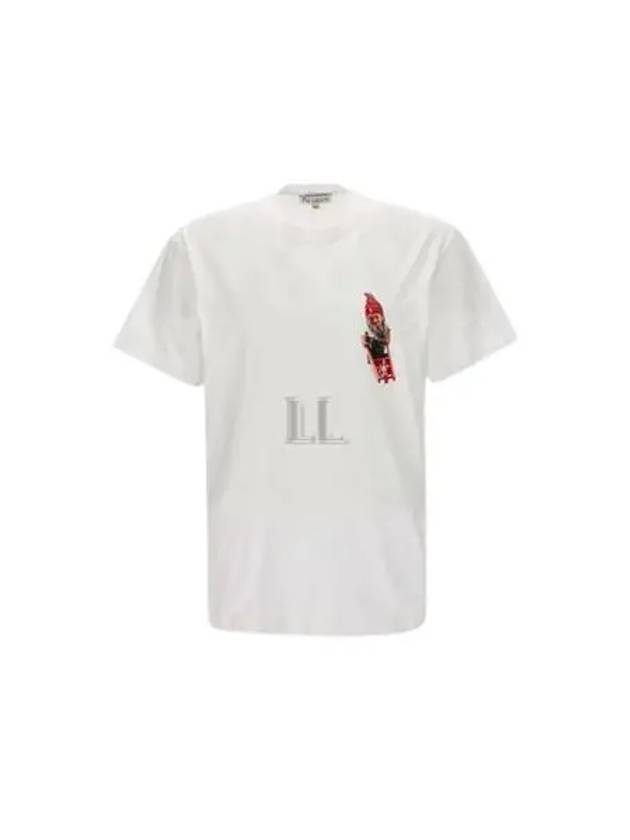 Gnome Chest Print Short Sleeve T Shirt White - JW ANDERSON - BALAAN 2