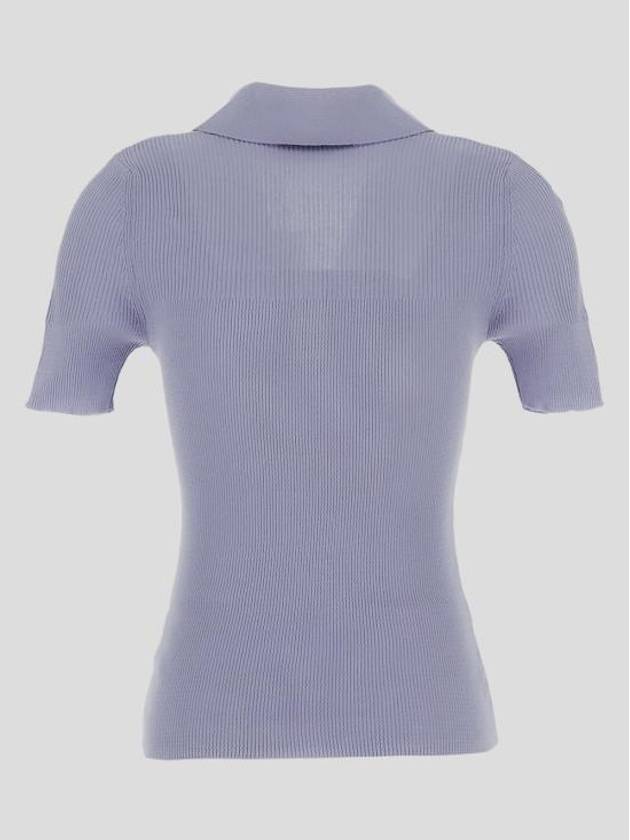 Marina Polo Knit Top Purple - VIVIENNE WESTWOOD - BALAAN 3