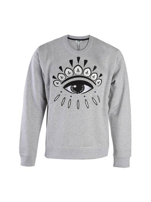 Big Eye Motif Sweatshirt Gray - KENZO - BALAAN.