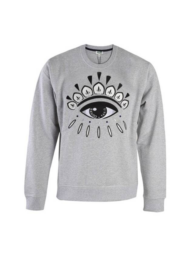 Big Eye Motif Sweatshirt Grey - KENZO - BALAAN 1