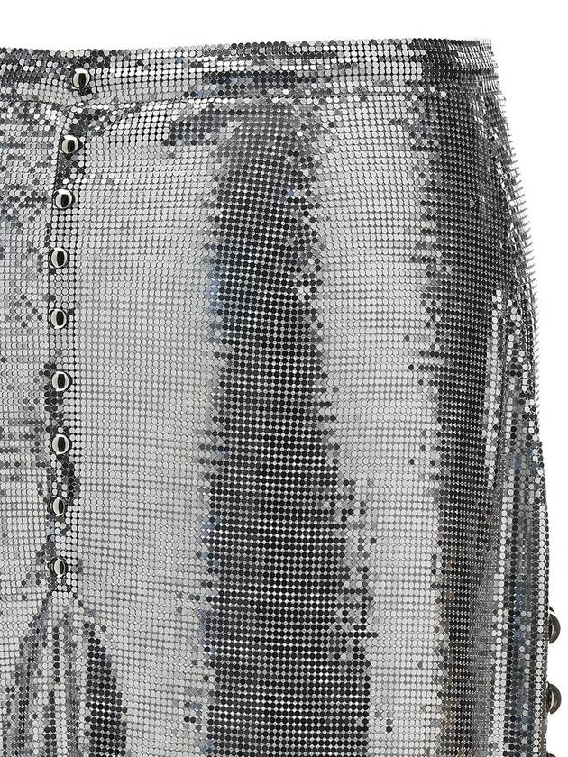 Paco Rabanne Metallic Mesh Skirt - PACO RABANNE - BALAAN 4