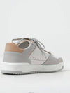 Logo Patch Leather Low Top Sneakers Grey - BRUNELLO CUCINELLI - BALAAN 5