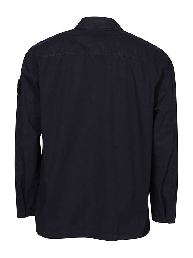 Old Treatment Over Long Sleeve Shirt Navy - STONE ISLAND - BALAAN 6