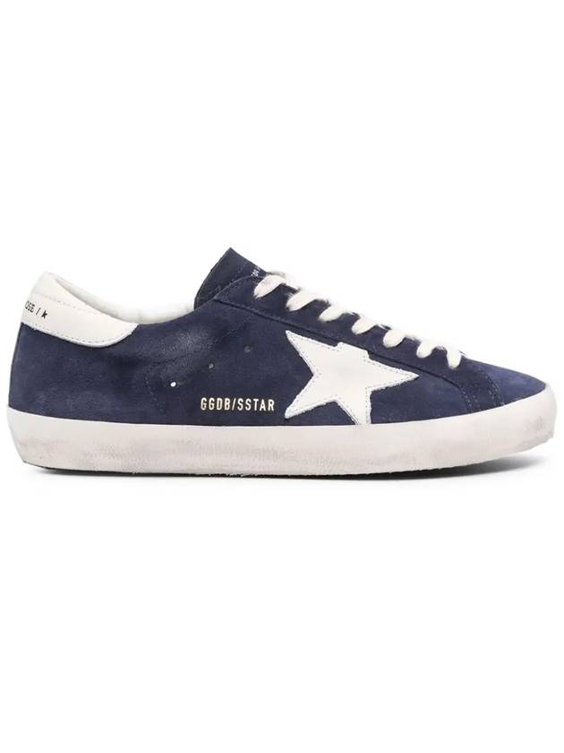 Superstar Suede Low Top Sneakers Navy - GOLDEN GOOSE - BALAAN 2