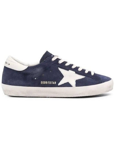 Superstar Suede Low Top Sneakers Navy - GOLDEN GOOSE - BALAAN 2