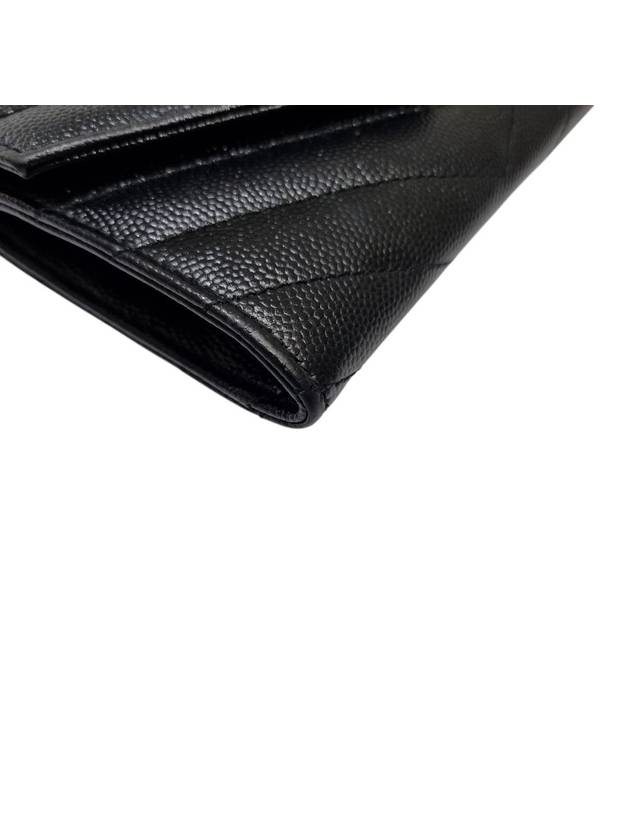 414404 Monogram Envelope Silver Logo Card Business Holder - SAINT LAURENT - BALAAN 6