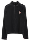 logo patch Phillies zip-up jacket black - MONCLER - BALAAN.