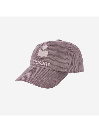 Tyron Logo Corduroy Ball Cap Lilac - ISABEL MARANT - BALAAN 2