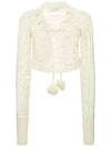 Lacework Crop Cardigan Ivory - VIVIENNE WESTWOOD - BALAAN 4