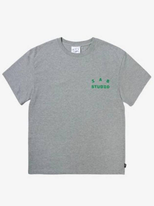 short sleeve t shirt gray green - IAB STUDIO - BALAAN 2