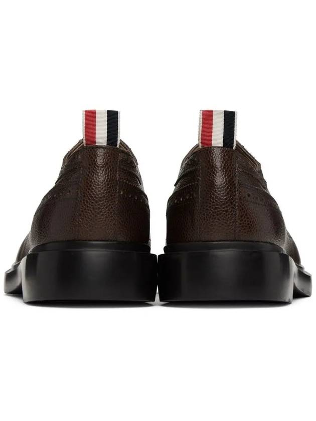 Classic Long Wing Leather Brogue Brown - THOM BROWNE - BALAAN 4