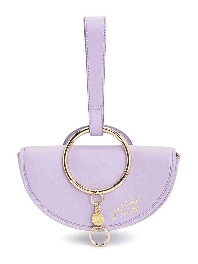 Mara Half Moon Hand Clutch Bag Purple - CHLOE - BALAAN 2