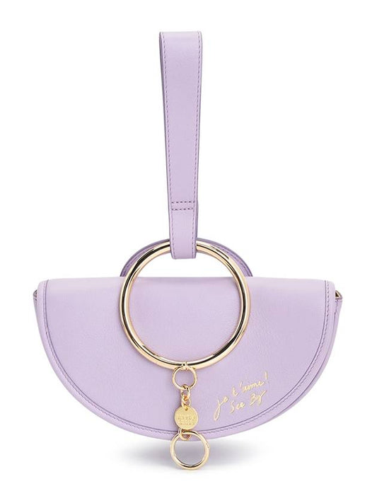 Mara Half Moon Hand Clutch Bag Purple - CHLOE - BALAAN 2