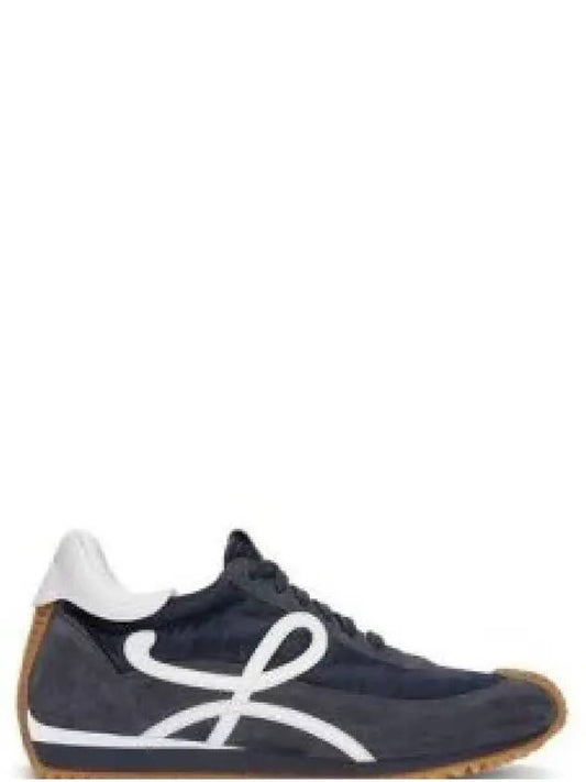 Flow Runner Nylon Suede Low Top Sneakers Navy - LOEWE - BALAAN 2