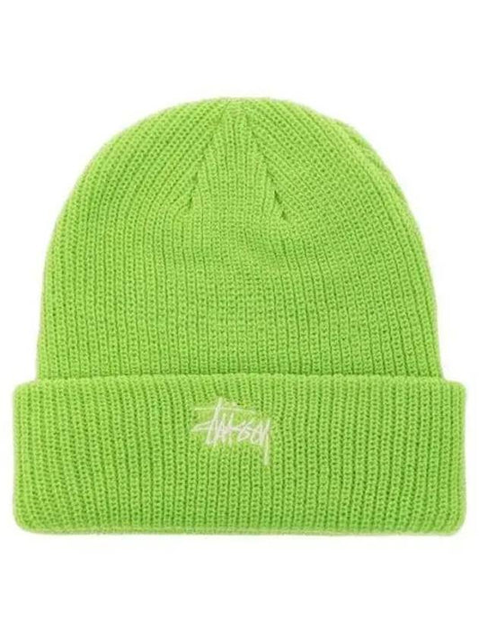 23FW 1321019 Embroidered logo basic cuff beanie 1008590 - STUSSY - BALAAN 1