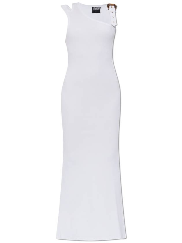 Versace Jeans Couture Ribbed Strap Dress, Women's, White - VERSACE - BALAAN 1