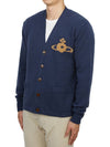 Alex Sphere Intarsia Cardigan Blue - VIVIENNE WESTWOOD - BALAAN 3