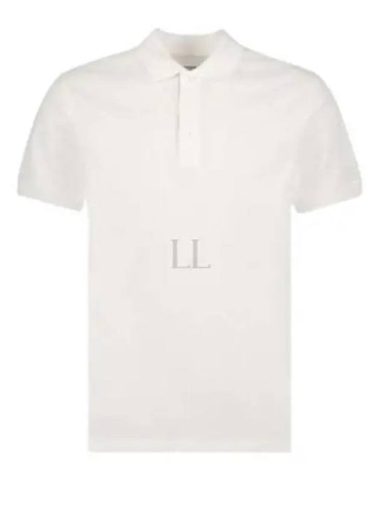 Eddie Cotton Polo Shirt White - BURBERRY - BALAAN 2