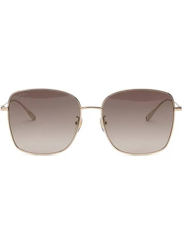 Square Frame Sunglasses Gold - GUCCI - BALAAN 4