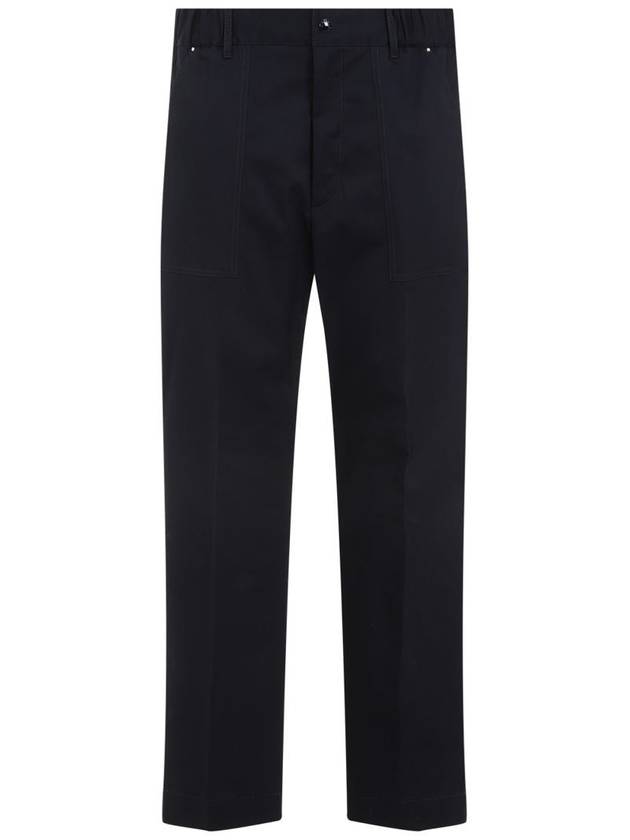 Gabardine Straight Pants Navy - MONCLER - BALAAN 2