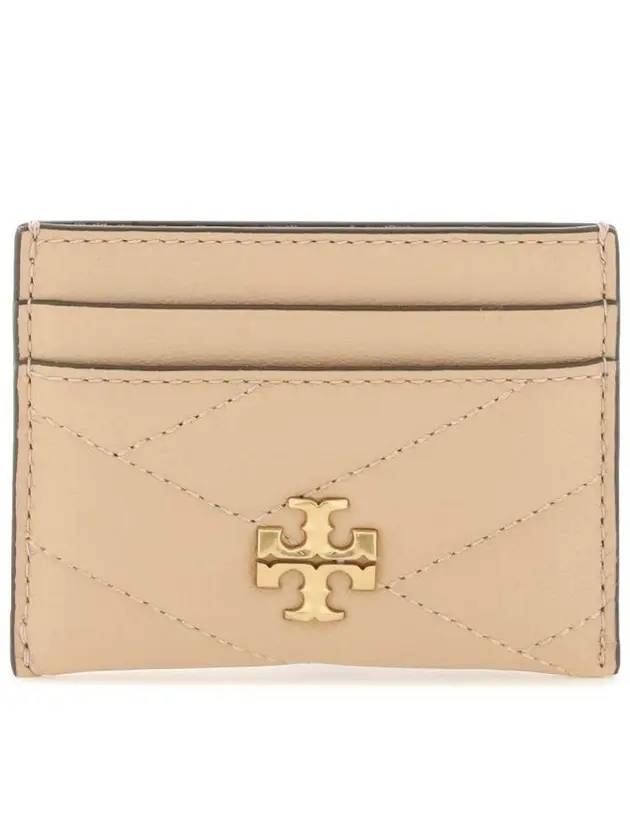 Kira Chevron Logo Card Wallet Devon Sand - TORY BURCH - BALAAN 1