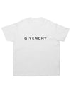 Logo Oversized Fit Cotton Short Sleeve T-Shirt White - GIVENCHY - BALAAN 2