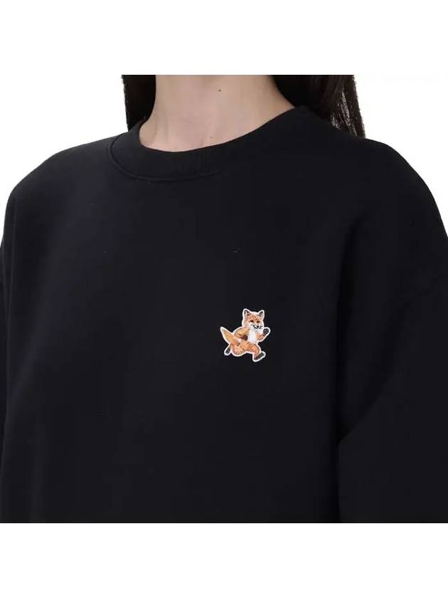 Speedy Fox Patch Comfort Sweatshirt Black - MAISON KITSUNE - BALAAN 5